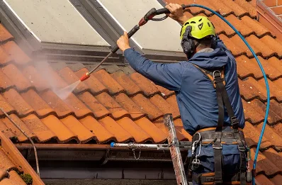 Démoussage et hydrofuge de toiture à Floing